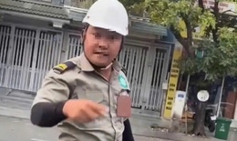 Công an xác minh vụ người đàn ông mặc đồ bảo vệ đe dọa tài xế ô tô ở TPHCM