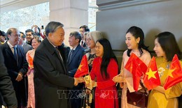 Tổng Bí thư đến Washington D.C, bắt đầu tham dự cuộc họp khai mạc Hội đồng Hòa bình về Gaza