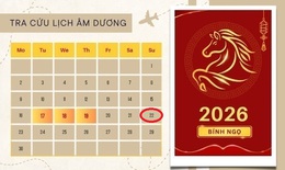 Lịch âm 22/2 - Âm lịch hôm nay 22/2 - Lịch vạn niên ngày 22/2/2026