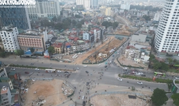 Diện mạo mới đường Vành đai 1 sau khi thi công xuyên Tết