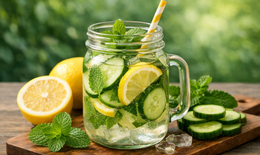 Công thức nước uống buổi sáng thải độc cơ thể và kiểm soát cân nặng