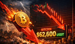 Bitcoin bị bán tháo dữ dội còn 62.600 USDT, chỉ 24 giờ mất trên 13% giá trị