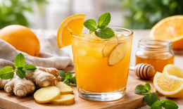 Nước cam gừng – Thức uống buổi sáng giúp tăng miễn dịch, khỏe mạnh từ bên trong