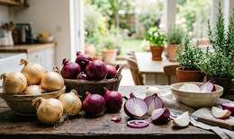 Chọn hành tây tím hay hành tây trắng tốt cho sức khỏe hơn?