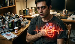 Uống nhiều cà phê, nước tăng lực có thể gây rối loạn nhịp tim