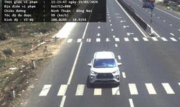 'Mắt thần' ở Lâm Đồng phát hiện hàng chục ô tô chạy quá tốc độ trên Quốc lộ 1