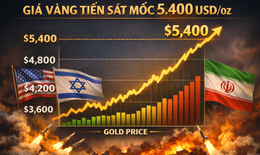 Giá vàng thế giới áp sát 5.400 USD