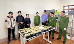 Triệt phá đường dây vận chuyển hơn 34kg ma túy, thu giữ súng cùng 11 viên đạn