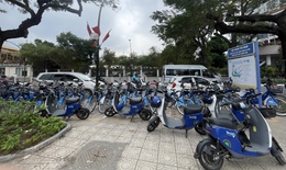 Xe đạp điện công cộng ở Hà Nội chưa thu hút được người dân sử dụng