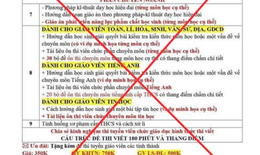 Rao bán tài liệu 'dỏm' ôn thi viên chức giáo dục tại Quảng Trị