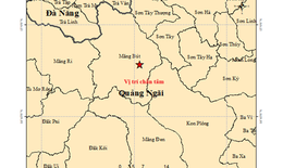 Động đất gây rung lắc diện rộng ở Quảng Ngãi