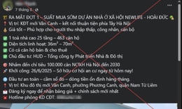 Xử phạt người rao bán 'suất ngoại giao' nhà ở xã hội tại Hà Nội