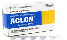 Bộ Y tế ra quyết định thu hồi toàn quốc lô thuốc Aclon do vi phạm mức độ 2