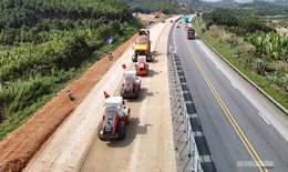 Mở rộng cao tốc Nội Bài - Lào Cai: Công trường bám tuyến, chạy đua tiến độ năm 2026