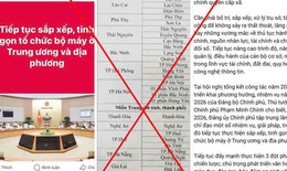 Xử phạt 7,5 triệu đồng với cá nhân đăng tải thông tin sai sự thật về sáp nhập còn 16 tỉnh, thành