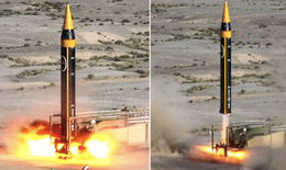 Căn cứ chiến lược Israel trúng tên lửa hạng siêu nặng Khorramshahr-4 từ Iran