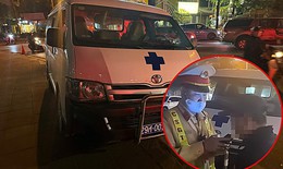 Hà Nội: Tài xế xe biển xanh phục vụ nhà tang lễ vi phạm nồng độ cồn, phương tiện bị niêm phong