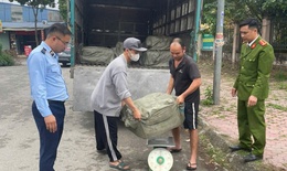 Kiểm tra ô tô tải bất ngờ phát hiện hơn nửa tấn nầm lợn đông lạnh có dấu hiệu ôi thiu