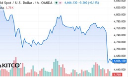 Giá vàng thế giới lao dốc sáng 13/4