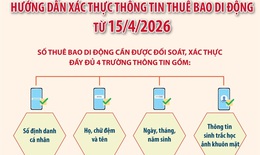 Hướng dẫn xác thực thông tin thuê bao di động từ 15/4/2026