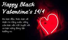 Những mẫu thiệp Valentine 14/4 - Valentine đen đẹp nhất 2026