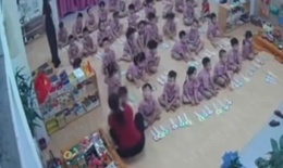 Xôn xao clip giáo viên mầm non nghi giật tóc bé trai ở Hà Tĩnh