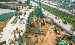 Sau gần 1 năm, nút giao nghìn tỷ Vành đai 3,5 - Đại lộ Thăng Long rõ hình hài