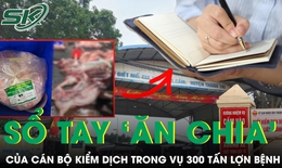 Cuốn sổ tay 'ăn chia' của cán bộ thú y lật tẩy đường dây ‘phù phép’ thịt bẩn thành thịt sạch