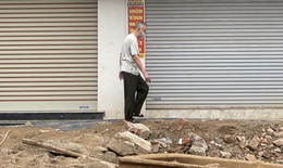 Đường Nguyễn Tuân, Hà Nội ngổn ngang thi công, người dân 'dò dẫm' từng mét