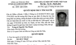 Truy tìm nghi phạm liên quan vụ án mạng khiến một phụ nữ tử vong