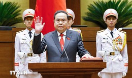 Thông qua Nghị quyết bầu đồng chí Trần Thanh Mẫn giữ chức Chủ tịch Quốc hội khóa XVI