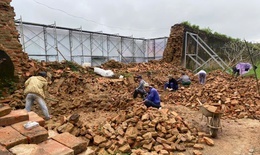 Đoạn tường Hoàng thành Huế bị đổ sập trong mưa lũ lịch sử hiện ra sao?