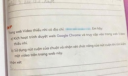 Xác minh vở bài tập Tin học lớp 3 có đường link dẫn đến nội dung không phù hợp