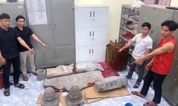 Đột nhập di tích chùa Nôm, trộm nhiều hiện vật bằng đá