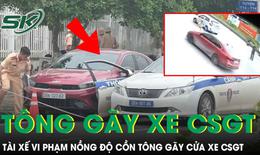 Tài xế vi phạm nồng độ cồn, tăng ga bỏ chạy tông gãy cửa xe CSGT