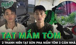 2 thanh niên tạt sơn pha mắm tôm vào 3 căn nhà trong đêm ở TP Hồ Chí Minh