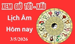 Âm lịch hôm nay 3/5 - Lịch âm 3/5 - Lịch vạn niên ngày 3/5/2026