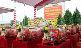 Truy điệu, an táng 80 hài cốt liệt sĩ hy sinh tại nước bạn Lào
