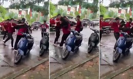 Nhóm mặc ‘áo đỏ' đánh một thanh niên ở Hà Nội