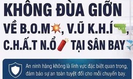 Đùa giỡn những câu này tại sân bay, hành khách có thể bị cấm bay nhiều tháng