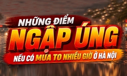 Những điểm ngập úng nếu mưa to nhiều giờ ở Hà Nội
