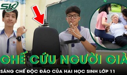 Bất ngờ với chiếc ghế biết ‘chạy đến’ khi người già té ngã do hai học sinh lớp 11 sáng chế