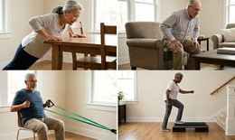 Bài tập 4 phút mỗi ngày trong 12 tuần giúp người cao tuổi tăng khả năng vận động