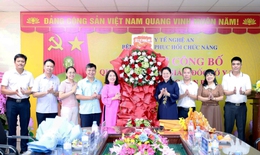 Bổ nhiệm Giám đốc Bệnh viện Phục hồi chức năng Nghệ An