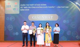 Lan tỏa nhiều bài giảng sáng tạo về môi trường học đường không khói thuốc