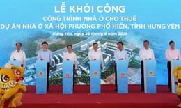 Phó Thủ tướng Thường trực Phạm Gia Túc dự lễ khởi công 2 dự án nhà ở xã hội tại Hưng Yên