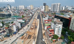 Diện mạo mới đường vành đai 1 nhiều đoạn được thảm nhựa