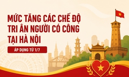 Mức tăng các chế độ tri ân người có công tại Hà Nội từ 1/7