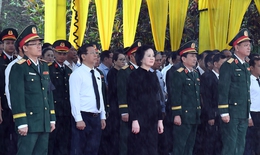 Phó Thủ tướng Phạm Thị Thanh Trà dự lễ truy điệu, an táng 16 hài cốt liệt sĩ