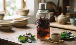 3 thời điểm uống nước lá tía tô an toàn và hiệu quả